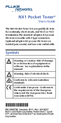 Thumbnail of document Manual - Pocket Toner